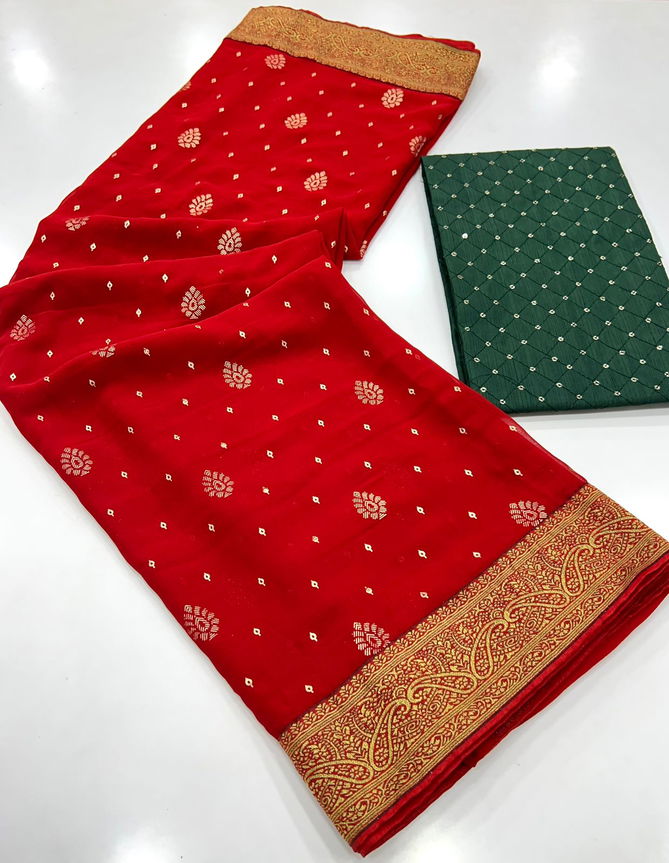 Dhwani By Rajyog  Non-Catalog Georgette Banarasi Saree